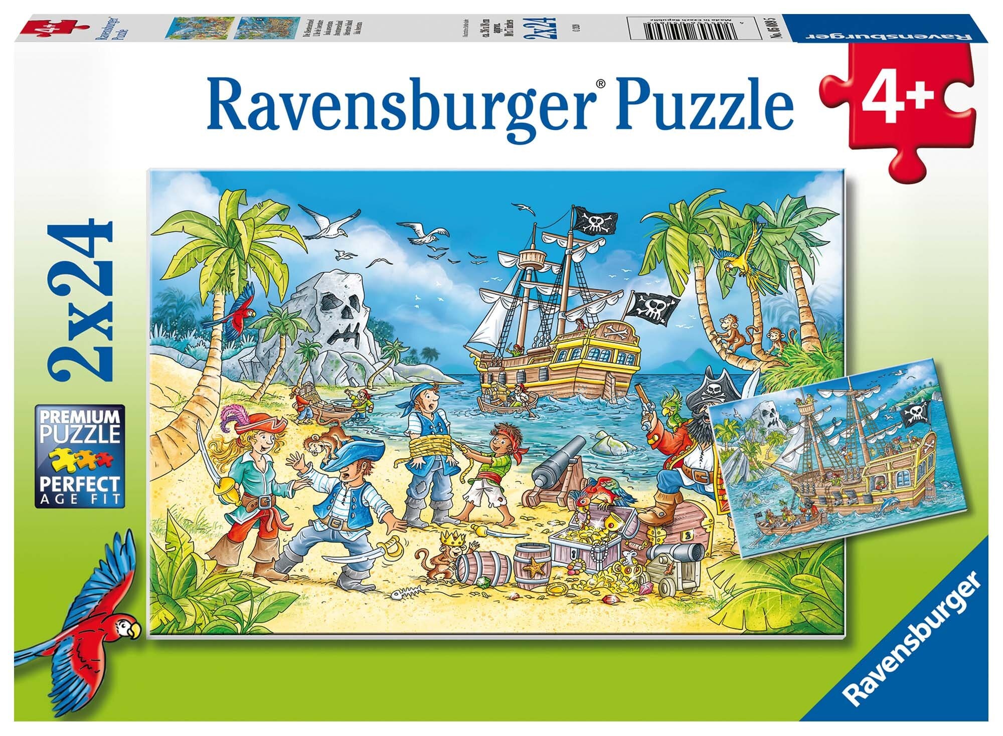 Ravensburger Puslespill, Adventure Island 2x24 brikker