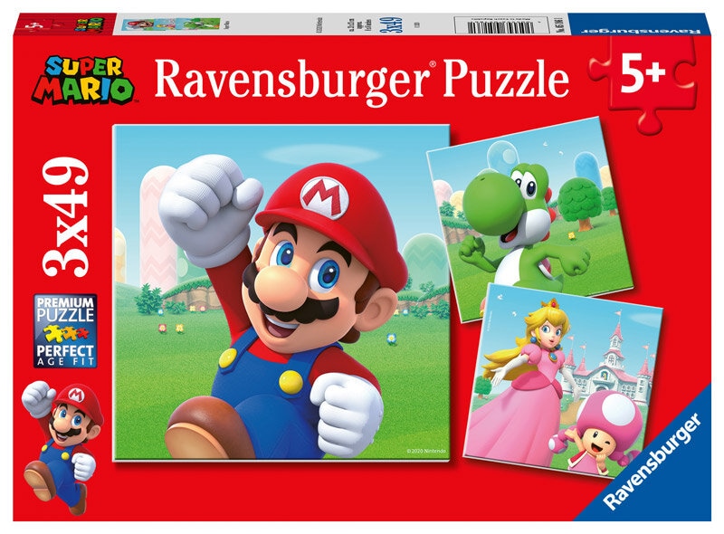 Ravensburger Puslespill, Super Mario 3x49 brikker
