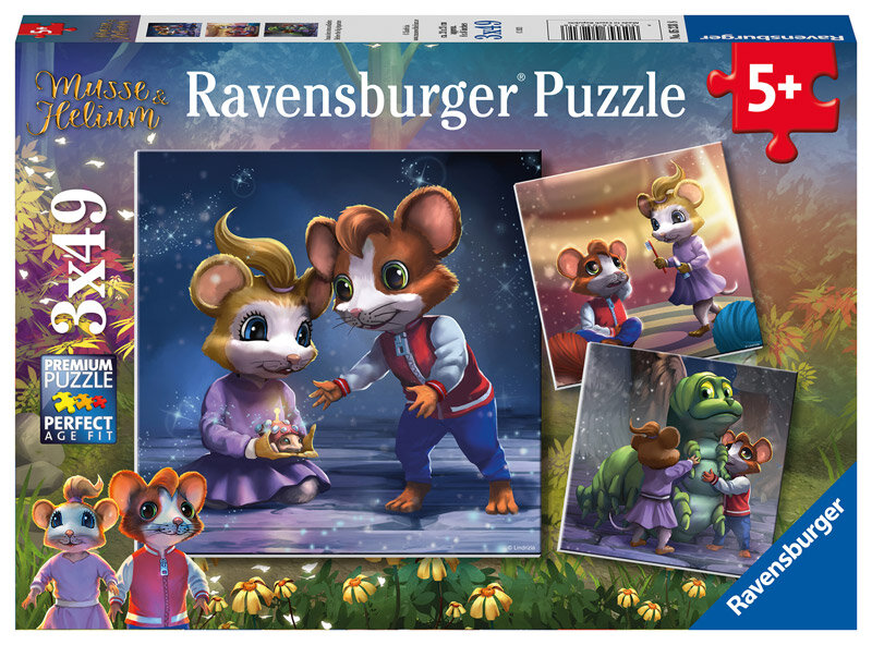 Ravensburger Puslespill, Musse & Helium - Before the Big Departure 3x49 brikker