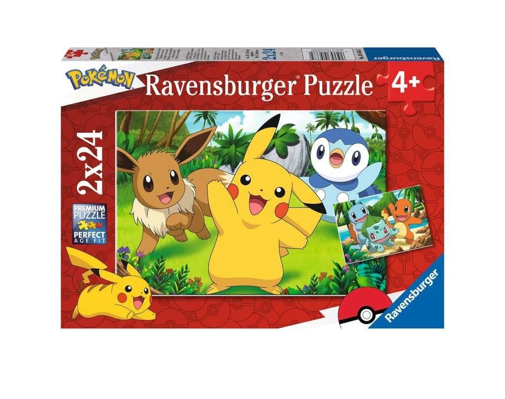 Ravensburger Puslespill - Pokémon 2x24 brikker