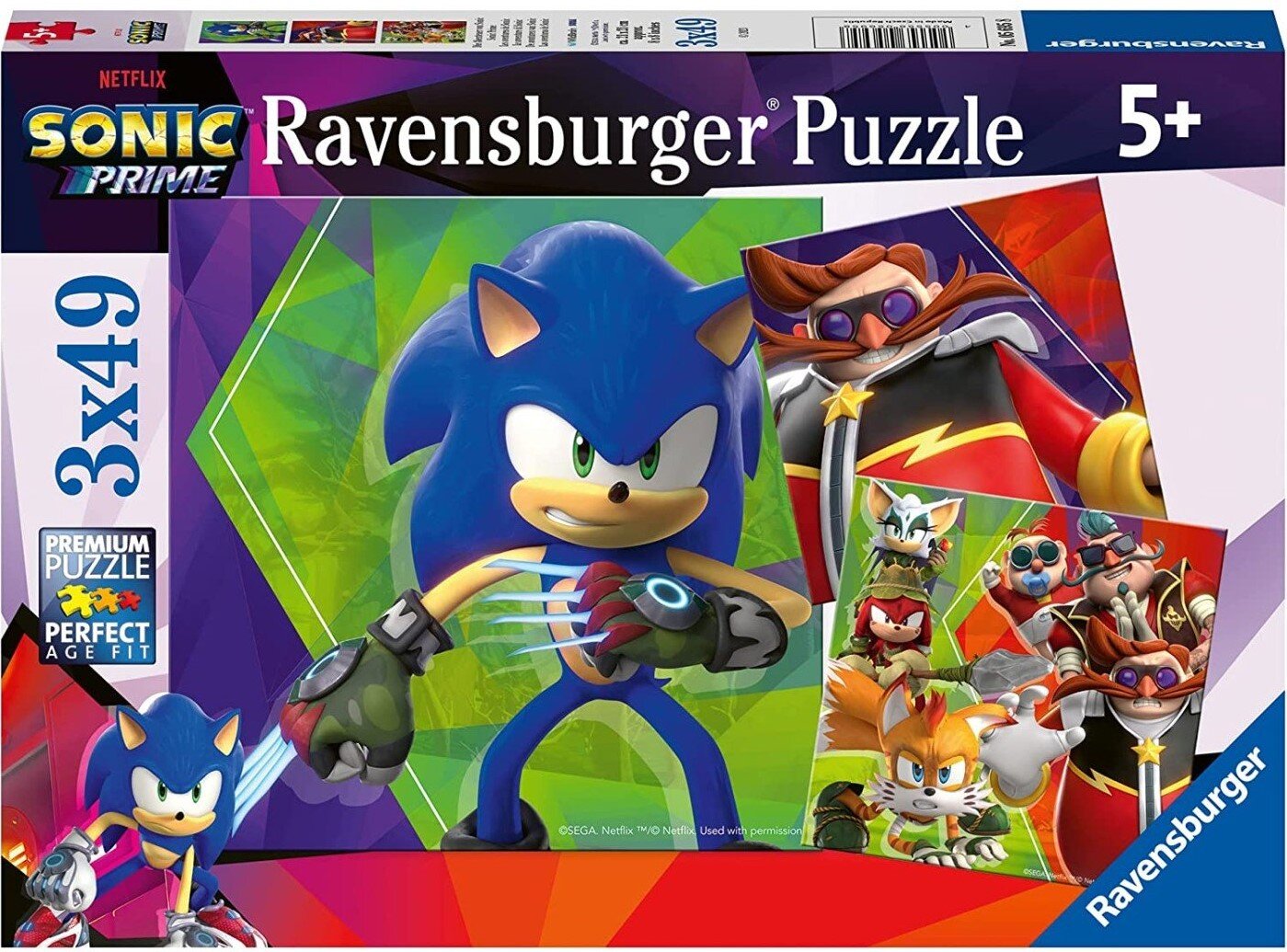 Ravensburger Puslespill - Sonic Prime 3x49 biter