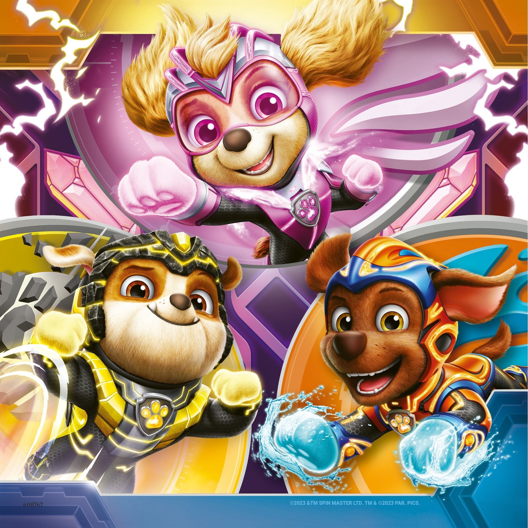 Ravensburger Puslespill - Paw Patrol The Mighty Movie 3x49 brikker