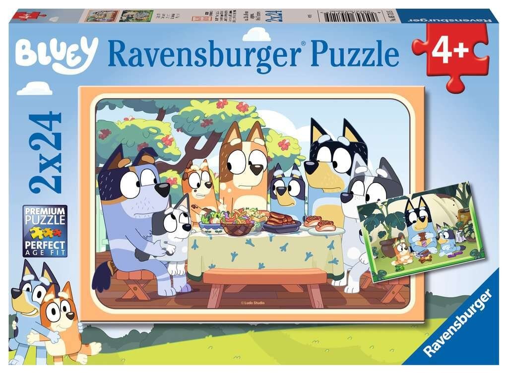 Ravensburger Puslespill - Bluey 2x24 brikker