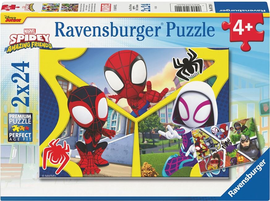 Ravensburger Puslespill - Spidey 2x24 brikker