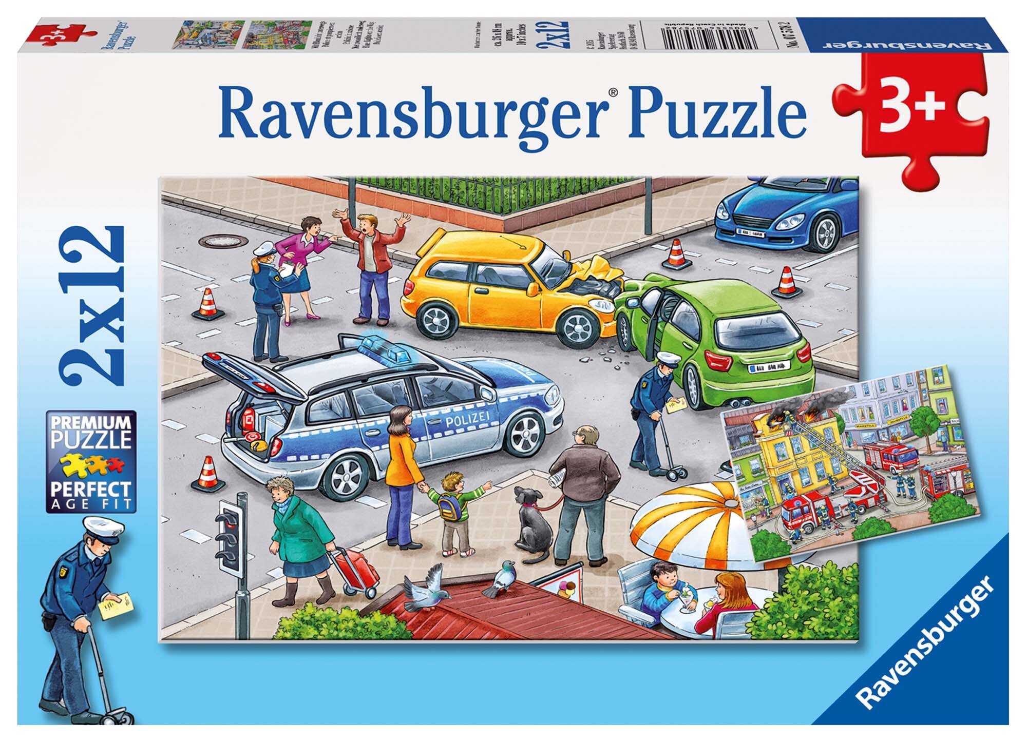 Ravensburger Puslespill, Blue Lights on the Way 2x12 brikker