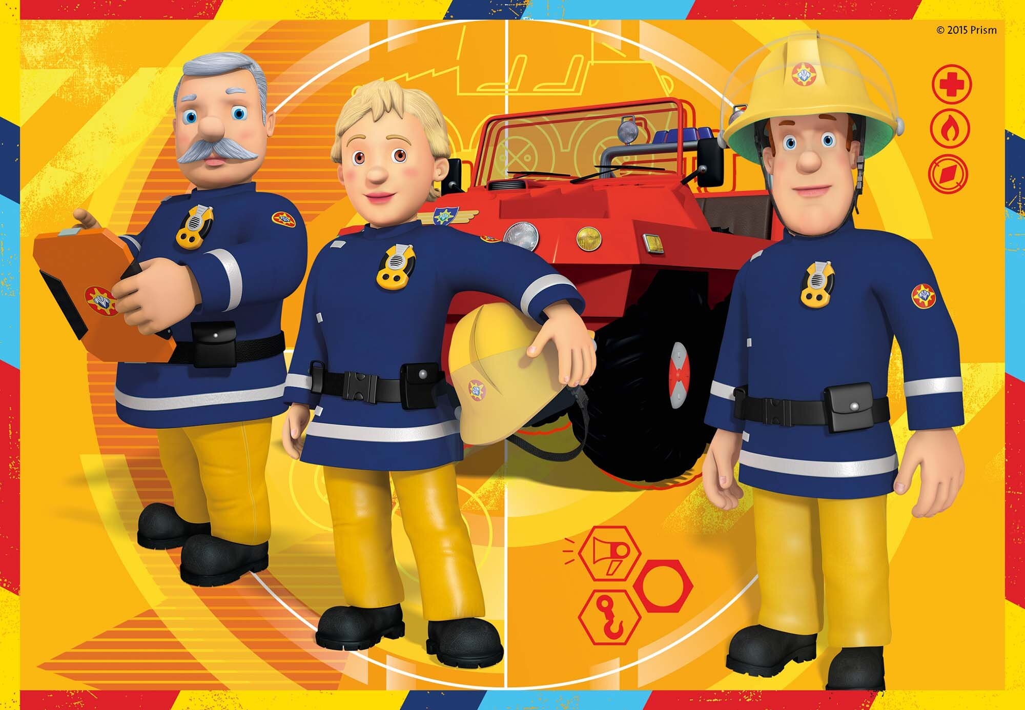 Ravensburger Puslespill, Fireman Sam in Action 2x12 brikker