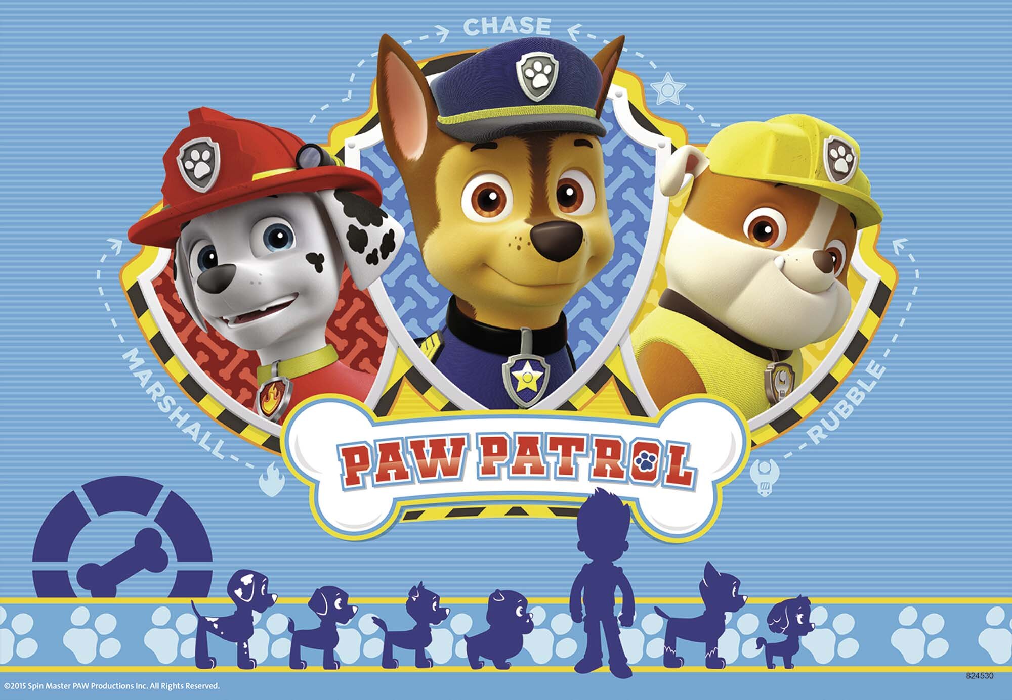 Ravensburger Puslespill, Paw Patrol 2x12 brikker