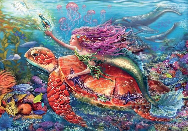 Ravensburger Puslespill, Mermaid Adventures 2x24 brikker