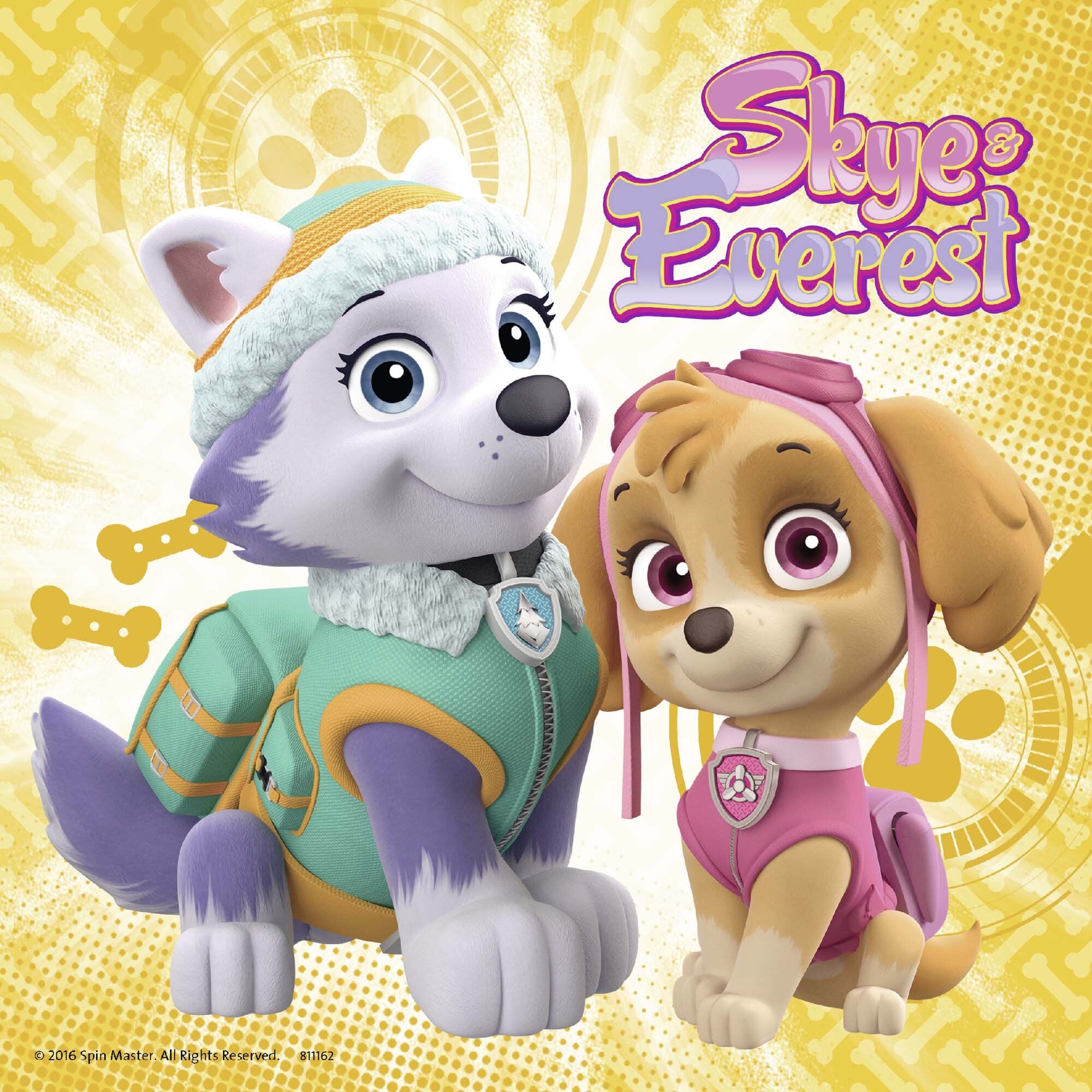 Ravensburger Puslespill, Paw Patrol - Skye & Everest 3x49 brikker