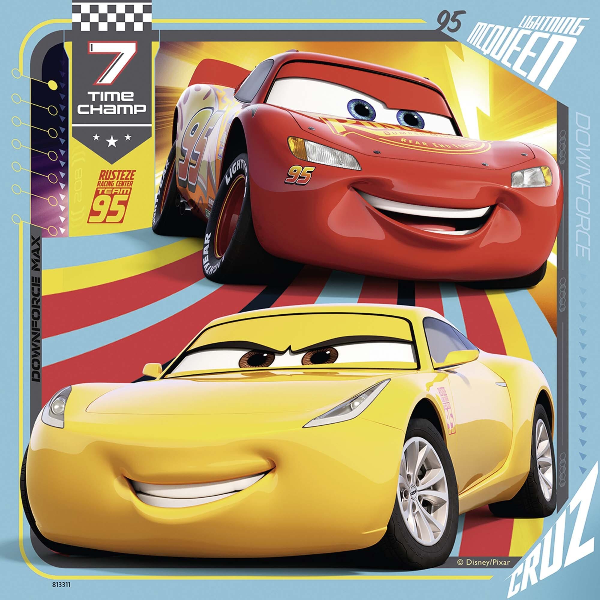 Ravensburger Puslespill, Disney Cars 3x49 brikker