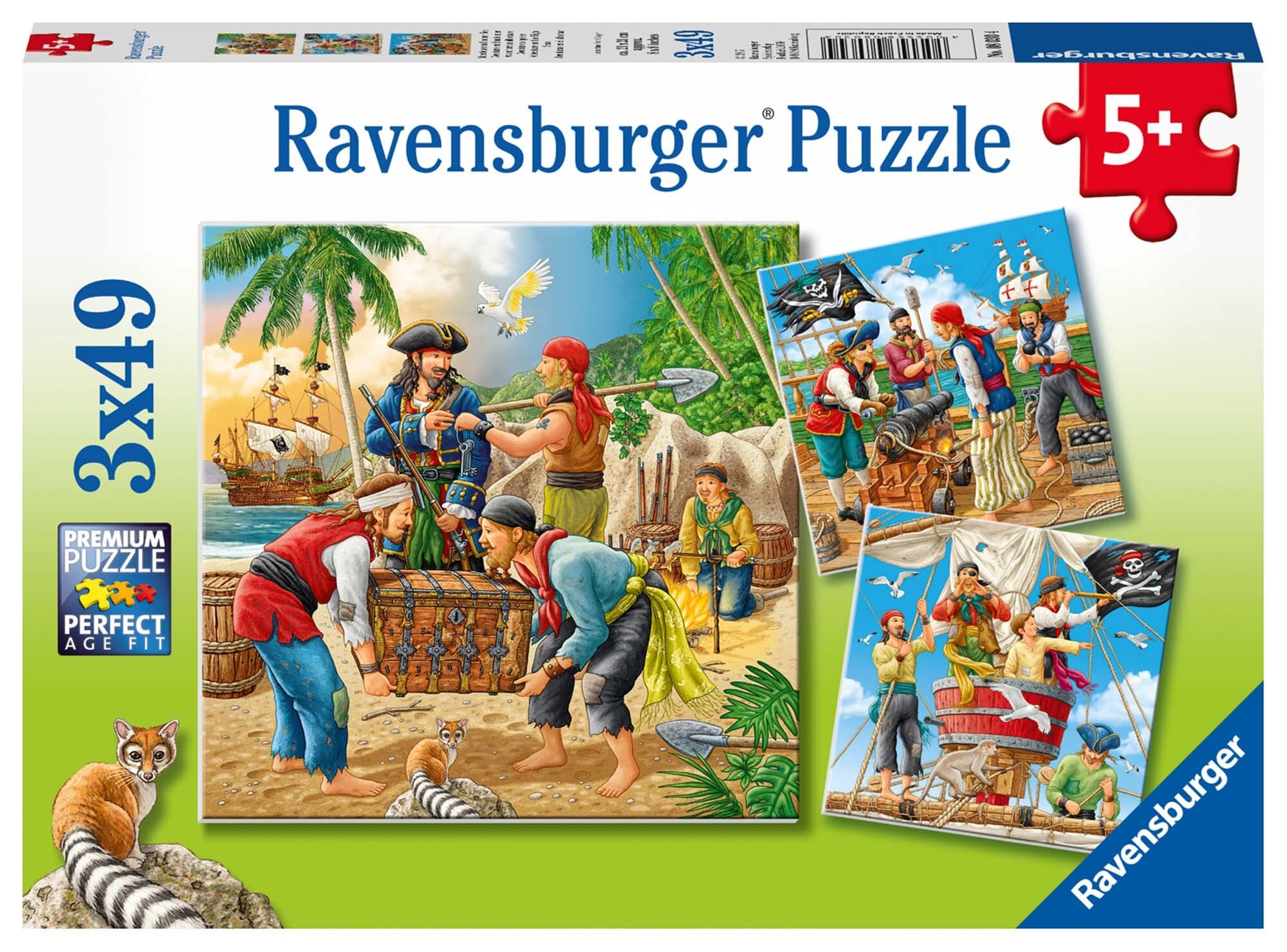 Ravensburger Puslespill, Adventure on the High Seas 3x49 brikker