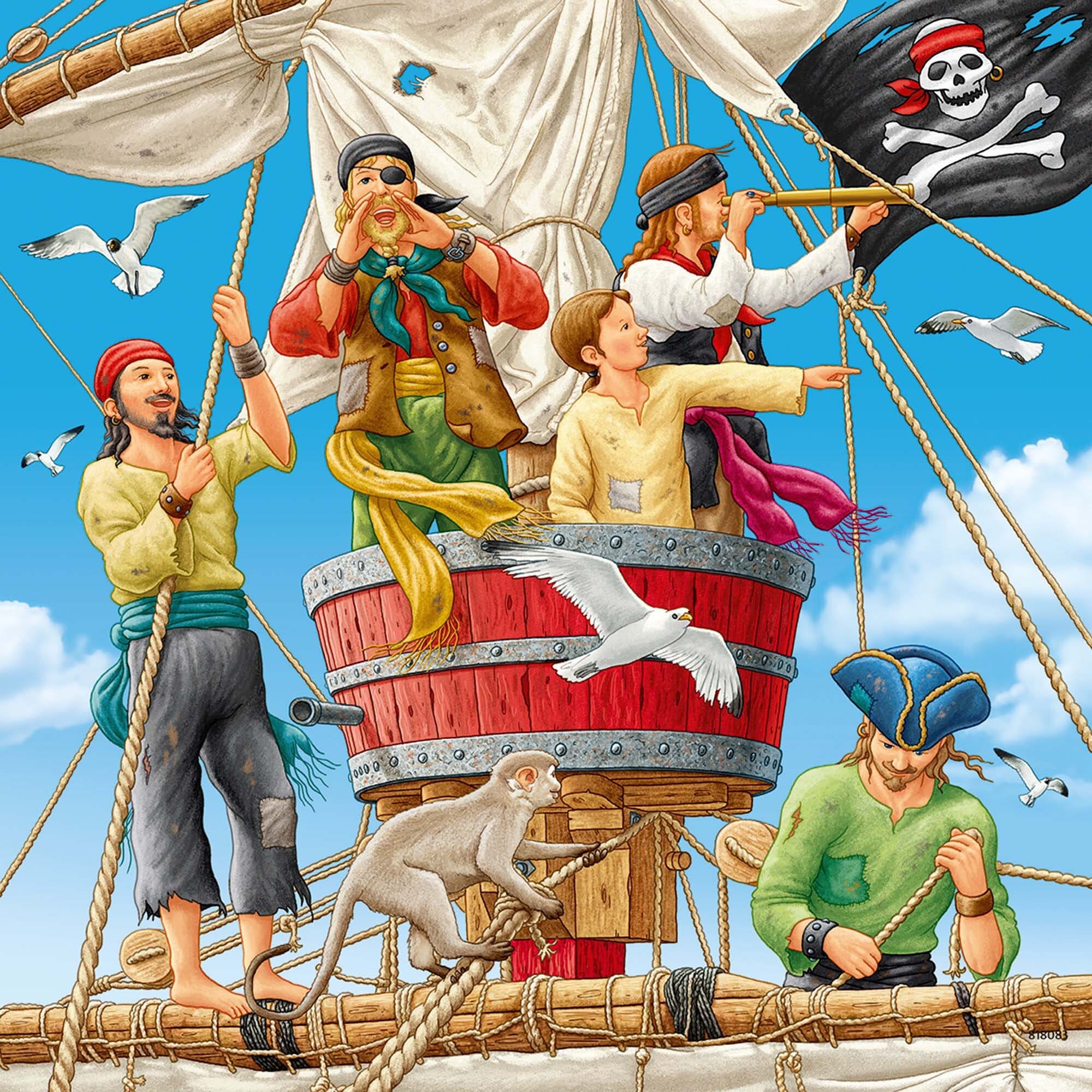 Ravensburger Puslespill, Adventure on the High Seas 3x49 brikker