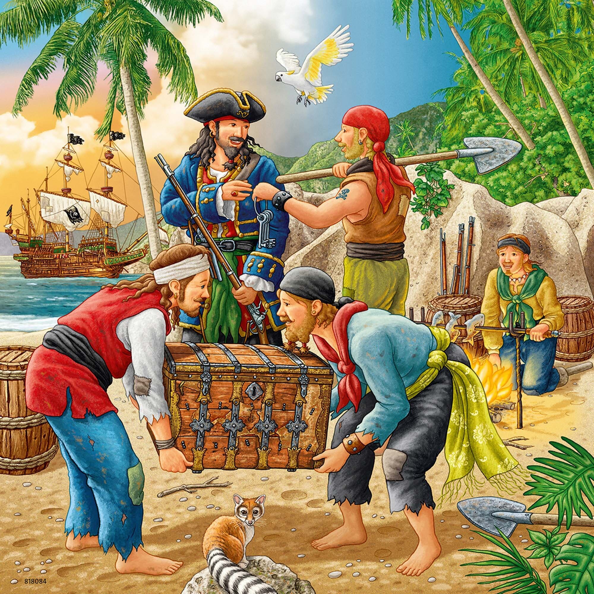 Ravensburger Puslespill, Adventure on the High Seas 3x49 brikker