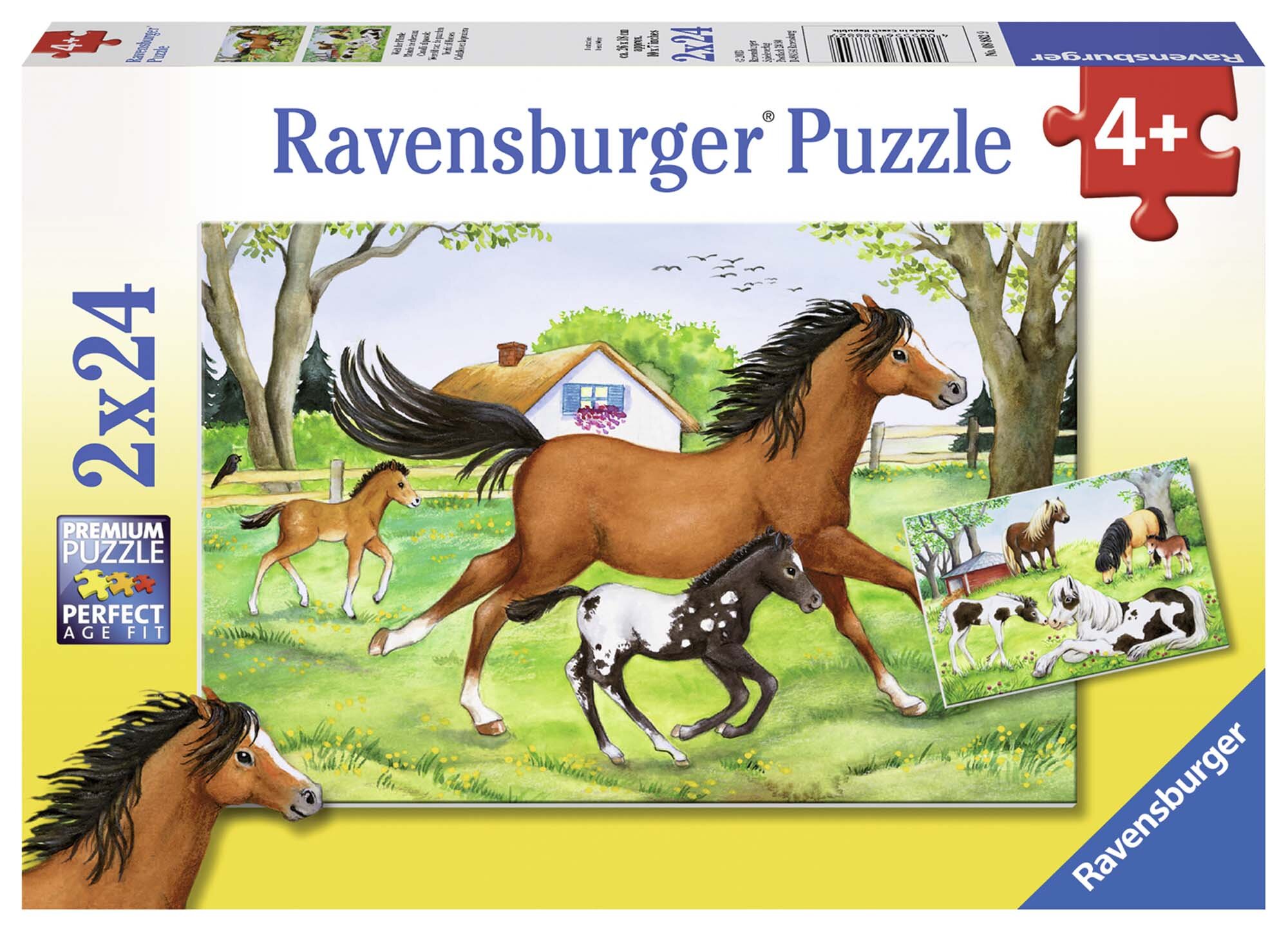 Ravensburger Puslespill, A World of Horses 2x24 brikker