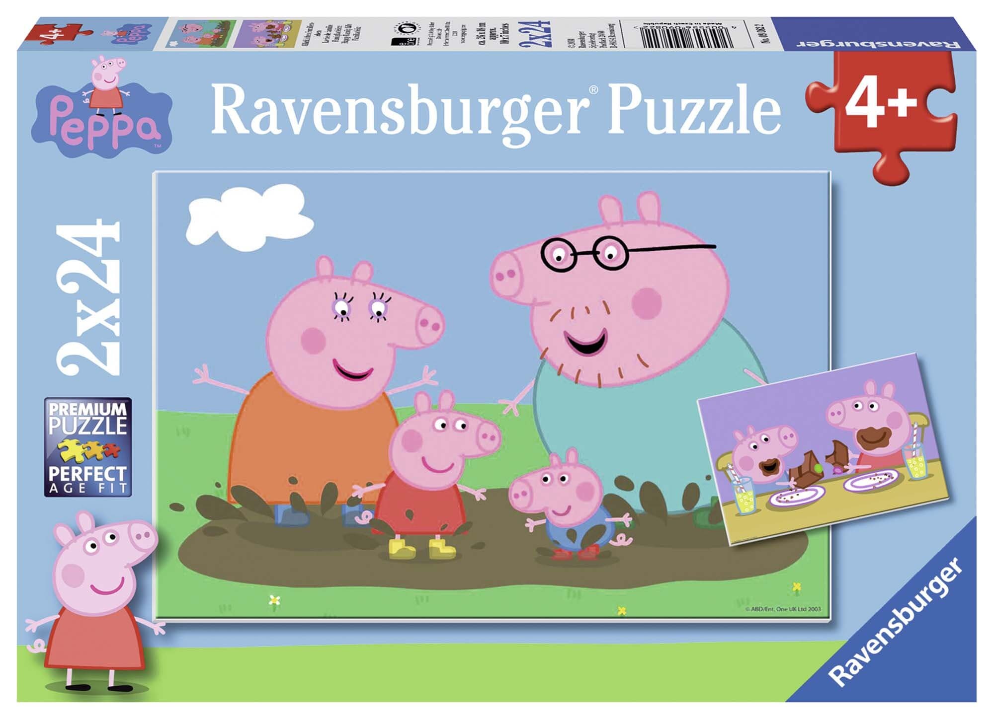 Ravensburger Puslespill, Peppa Pig 2x24 brikker