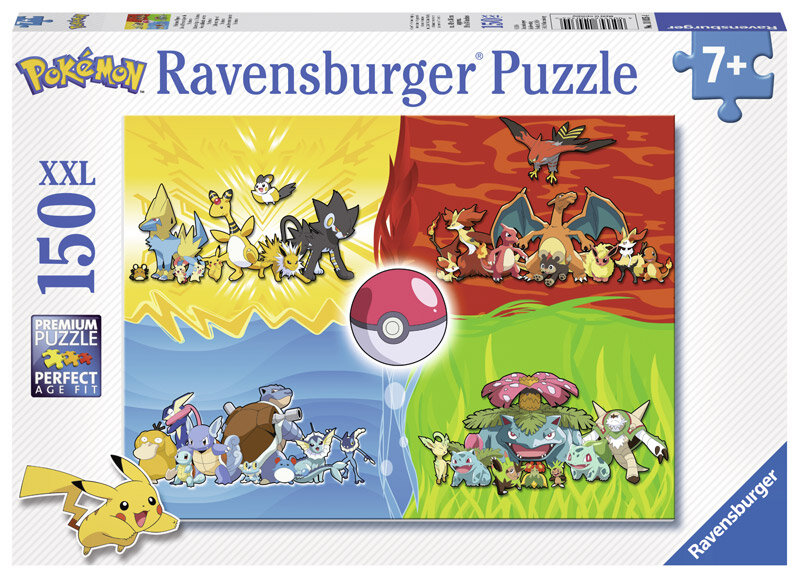 Ravensburger Puslespill, Pokémon 150 brikker XXL