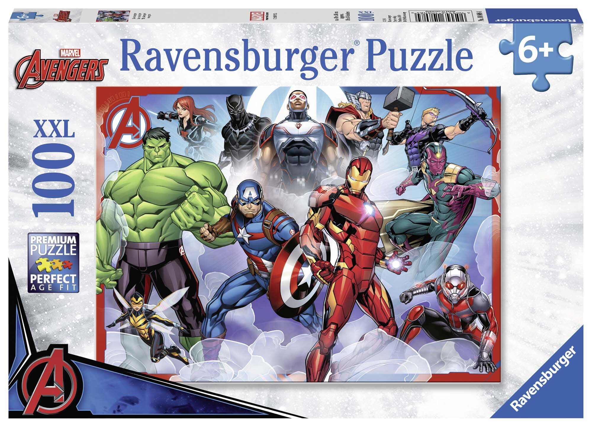 Ravensburger Puslespill, Marvel Avengers 100 brikker XXL