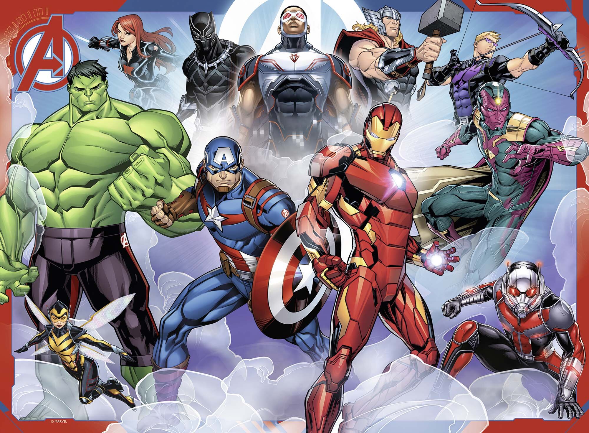 Ravensburger Puslespill, Marvel Avengers 100 brikker XXL