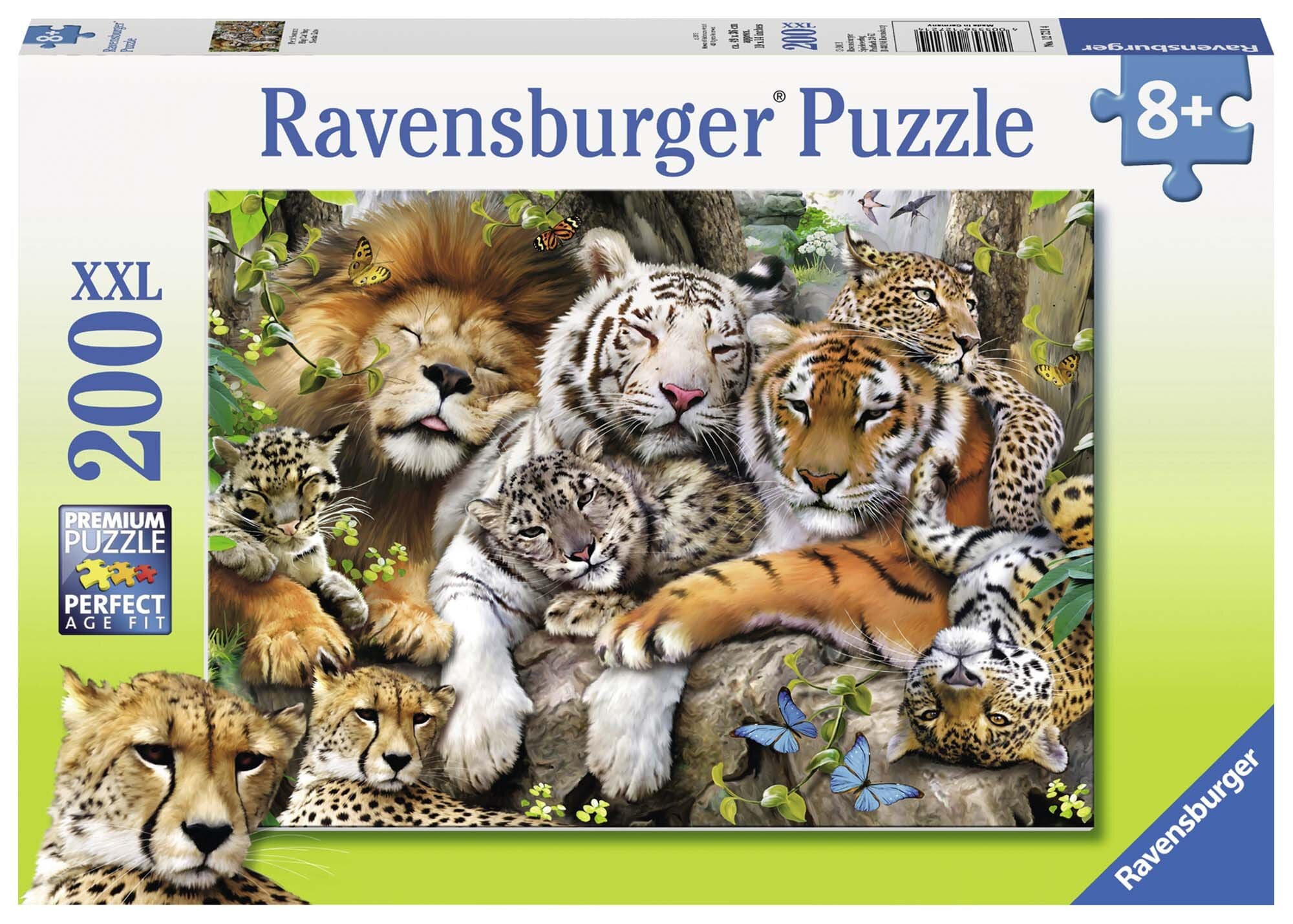 Ravensburger Puslespill, Big Cat Nap 200 brikker XXL