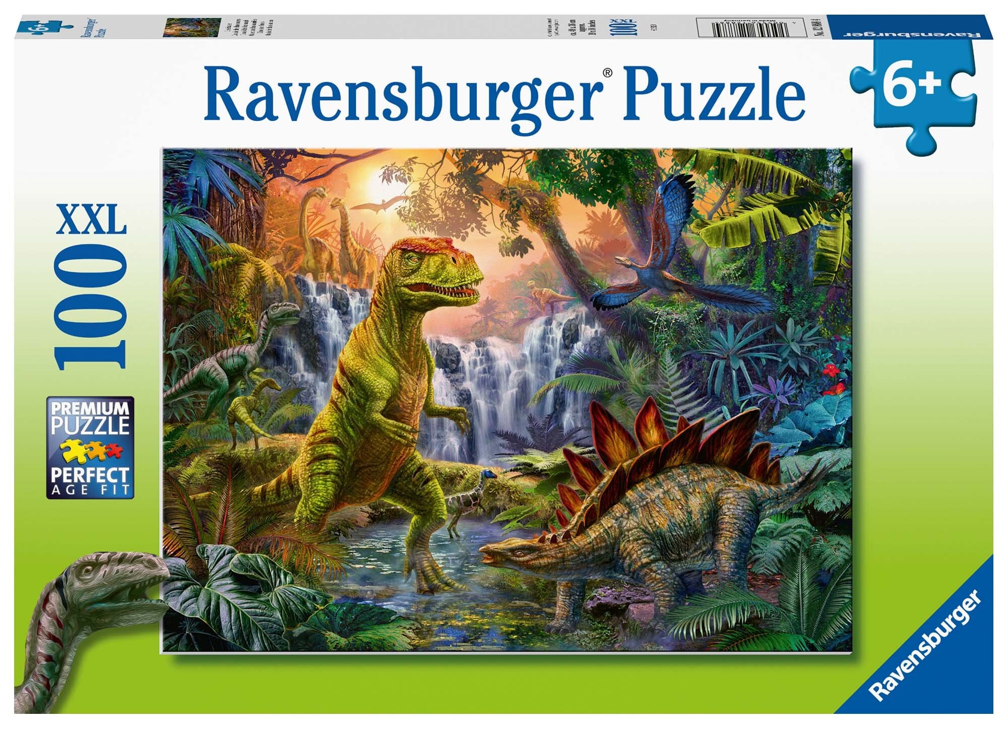 Ravensburger Puslespill, Dinosaur Oasis 100 brikker XXL