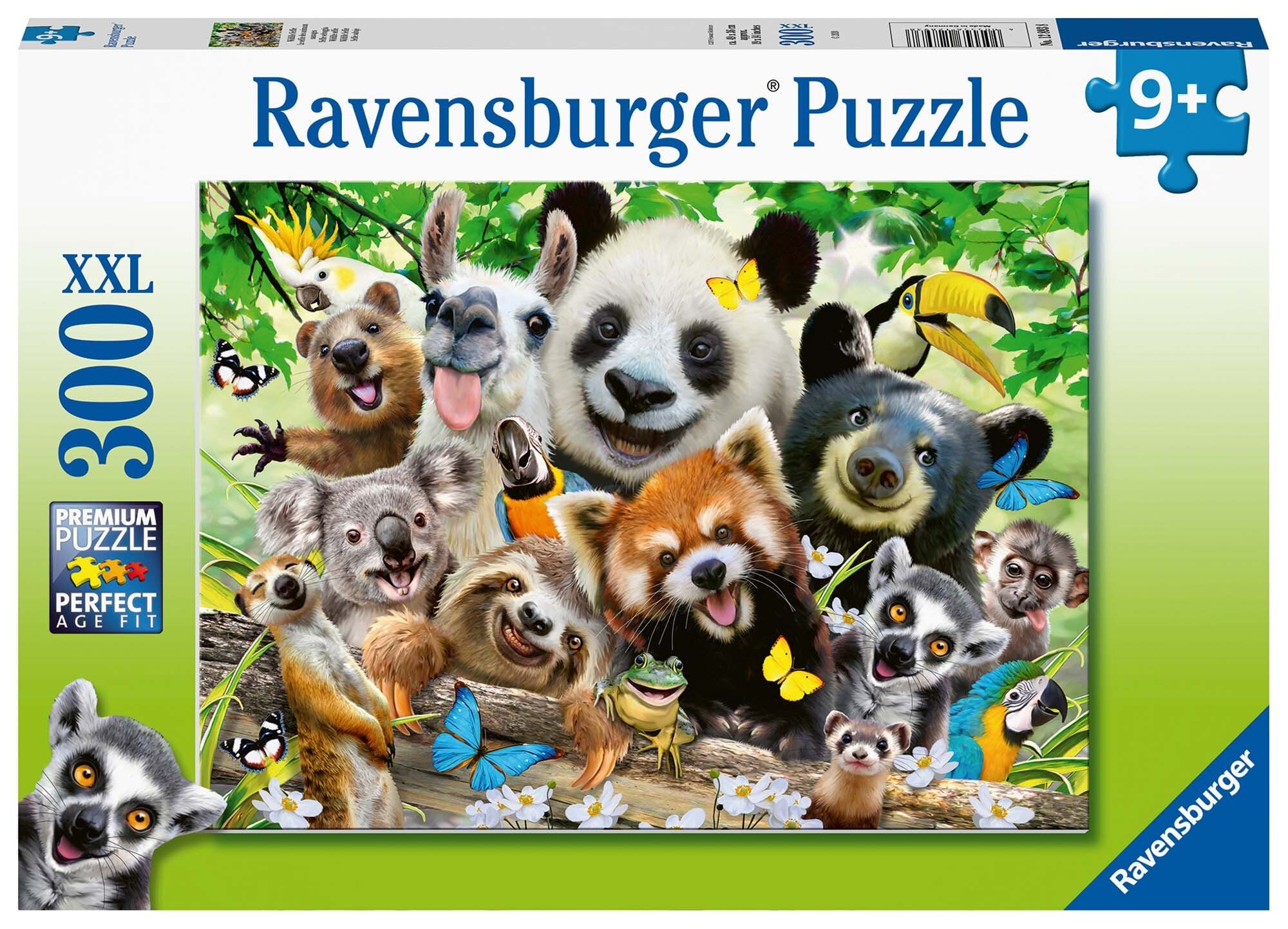 Ravensburger Puslespill, Wildlife Selfie 300 brikker XXL