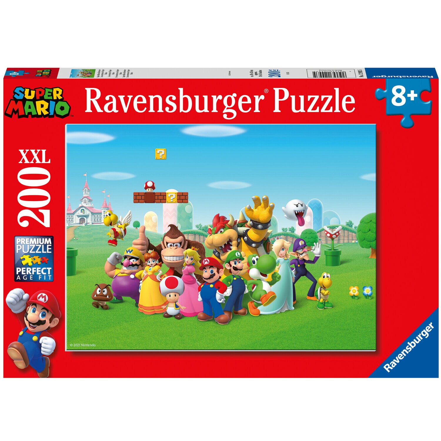 Ravensburger Puslespill, Super Mario Adventure 200 brikker XXL