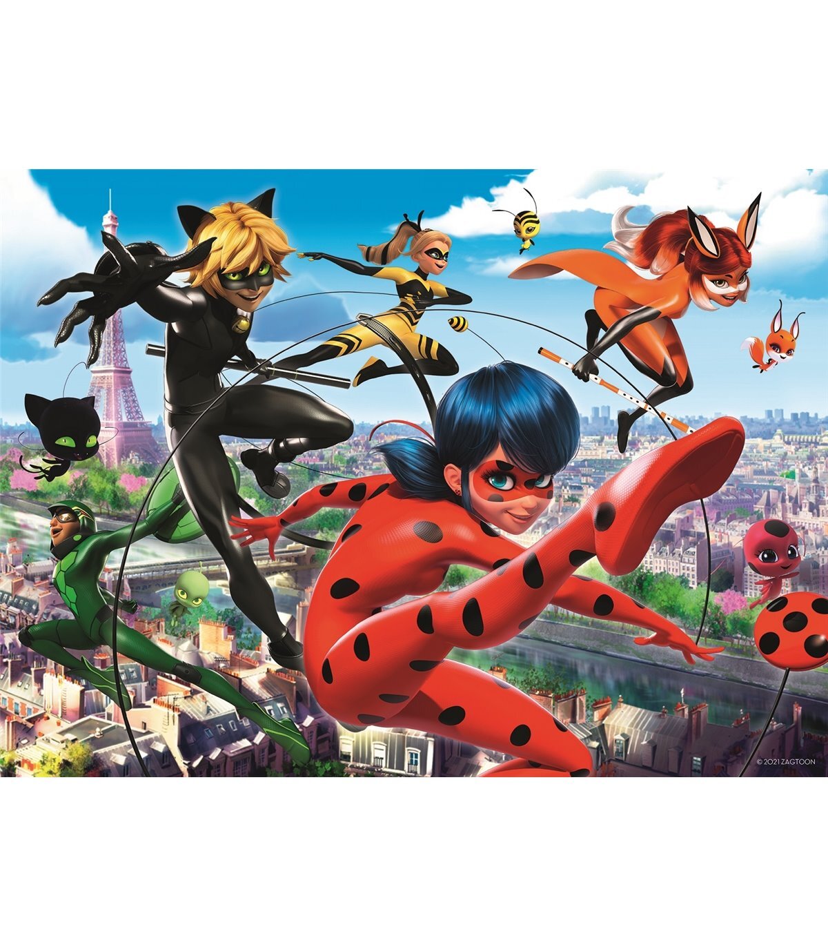 Ravensburger Puslespill, Miraculous Ladybug 200 brikker XXL