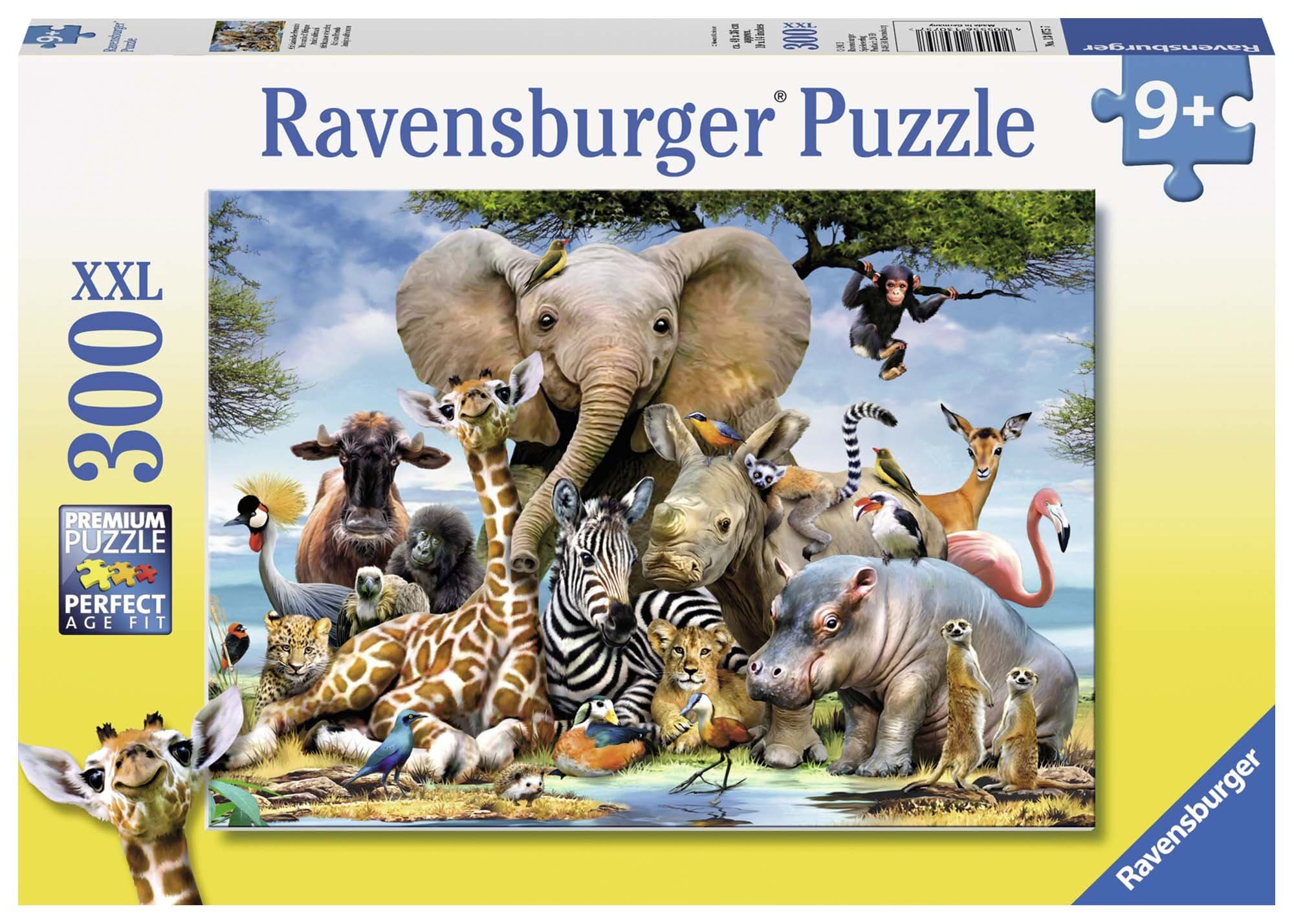 Ravensburger Puslespill, African Friends 300 brikker XXL