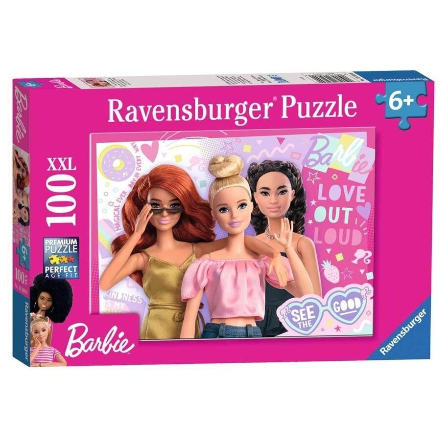 Ravensburger Puslespill - Barbie 100 brikker