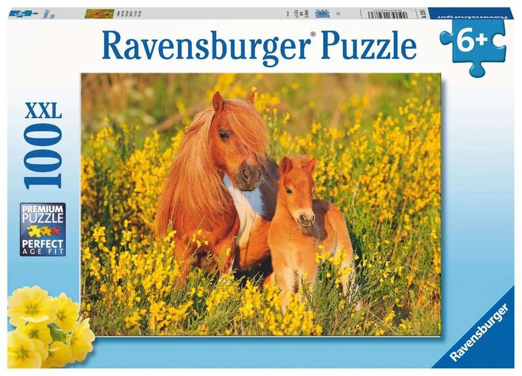 Ravensburger Puslespill, Shetland Pony's 100 brikker XXL