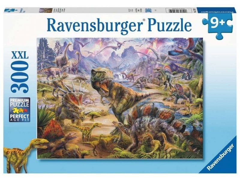 Ravensburger Puslespill, Dinosaur World 300 brikker XXL