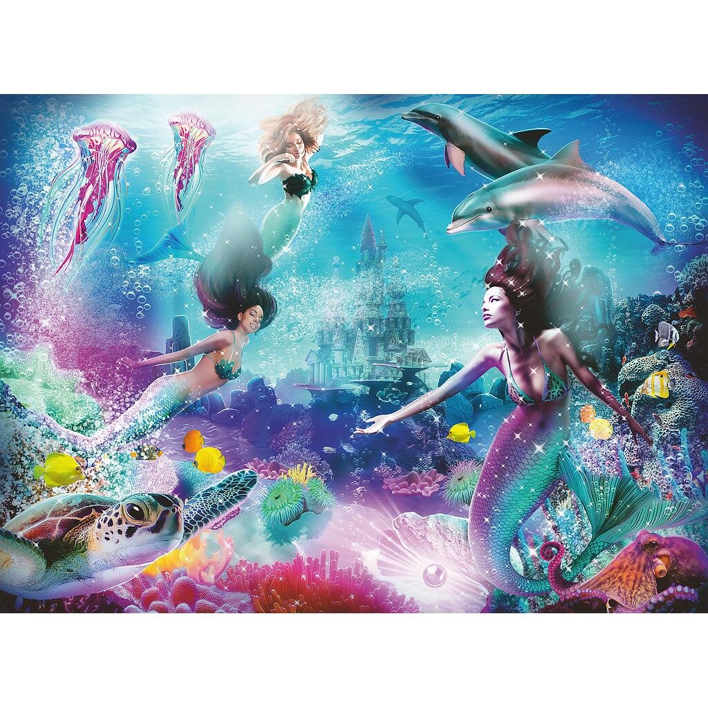 Ravensburger Puslespill, Mermaid Kingdom 300 brikker XXL