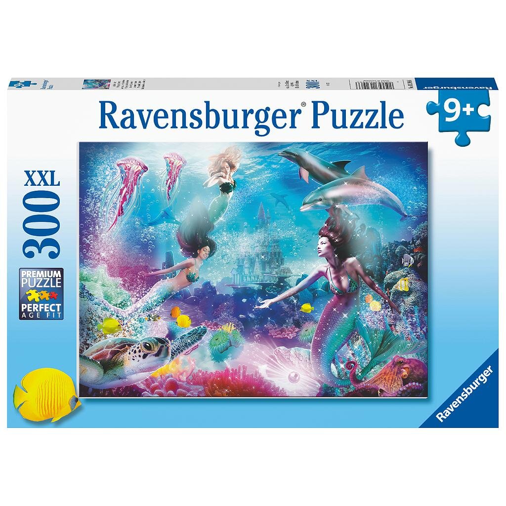 Ravensburger Puslespill, Mermaid Kingdom 300 brikker XXL