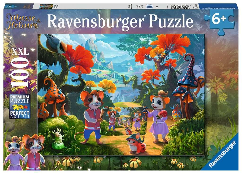 Ravensburger Puslespill - Musse & Helium 100 brikker