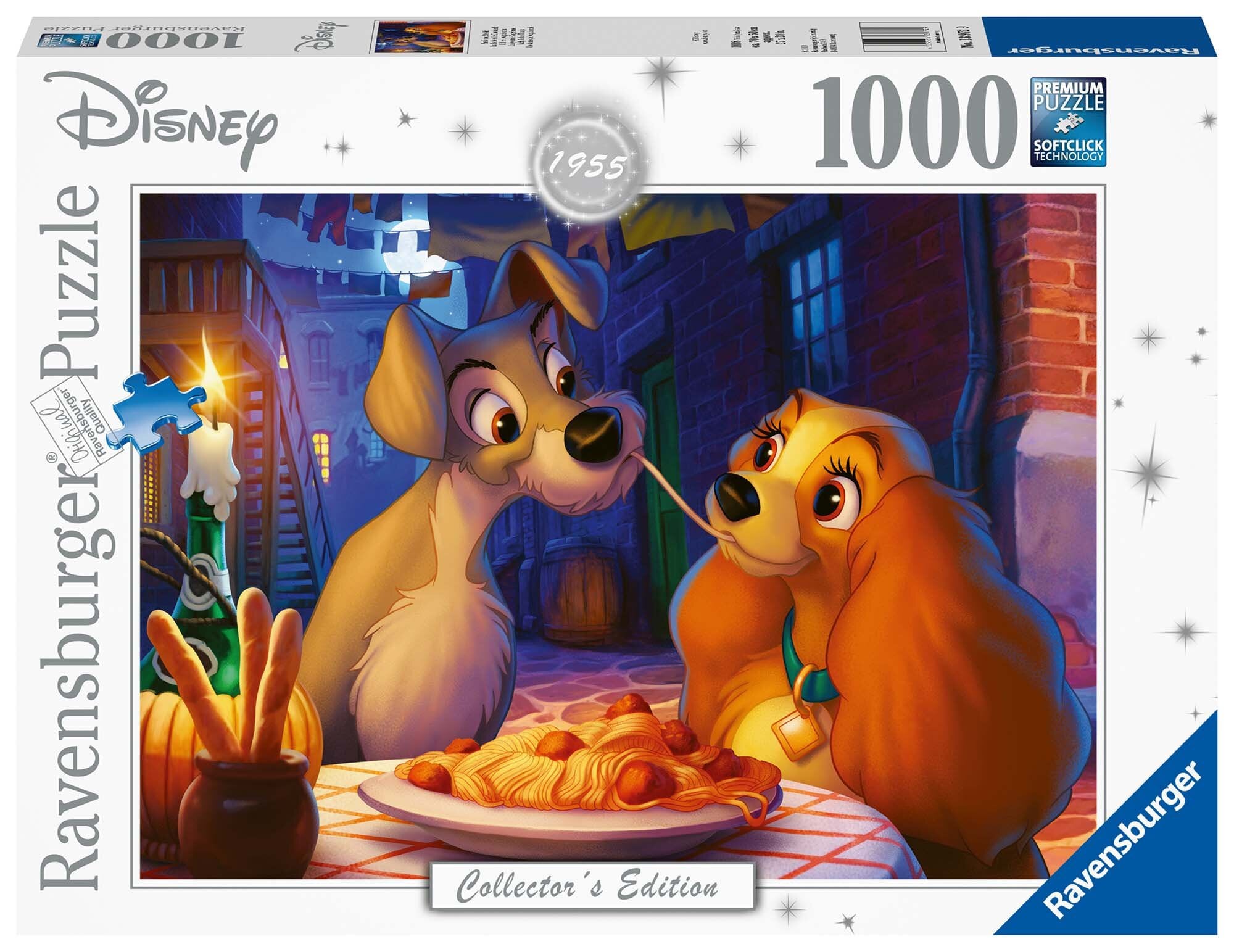 Ravensburger Puslespill, Disney - Lady and the Tramp 1000 brikker