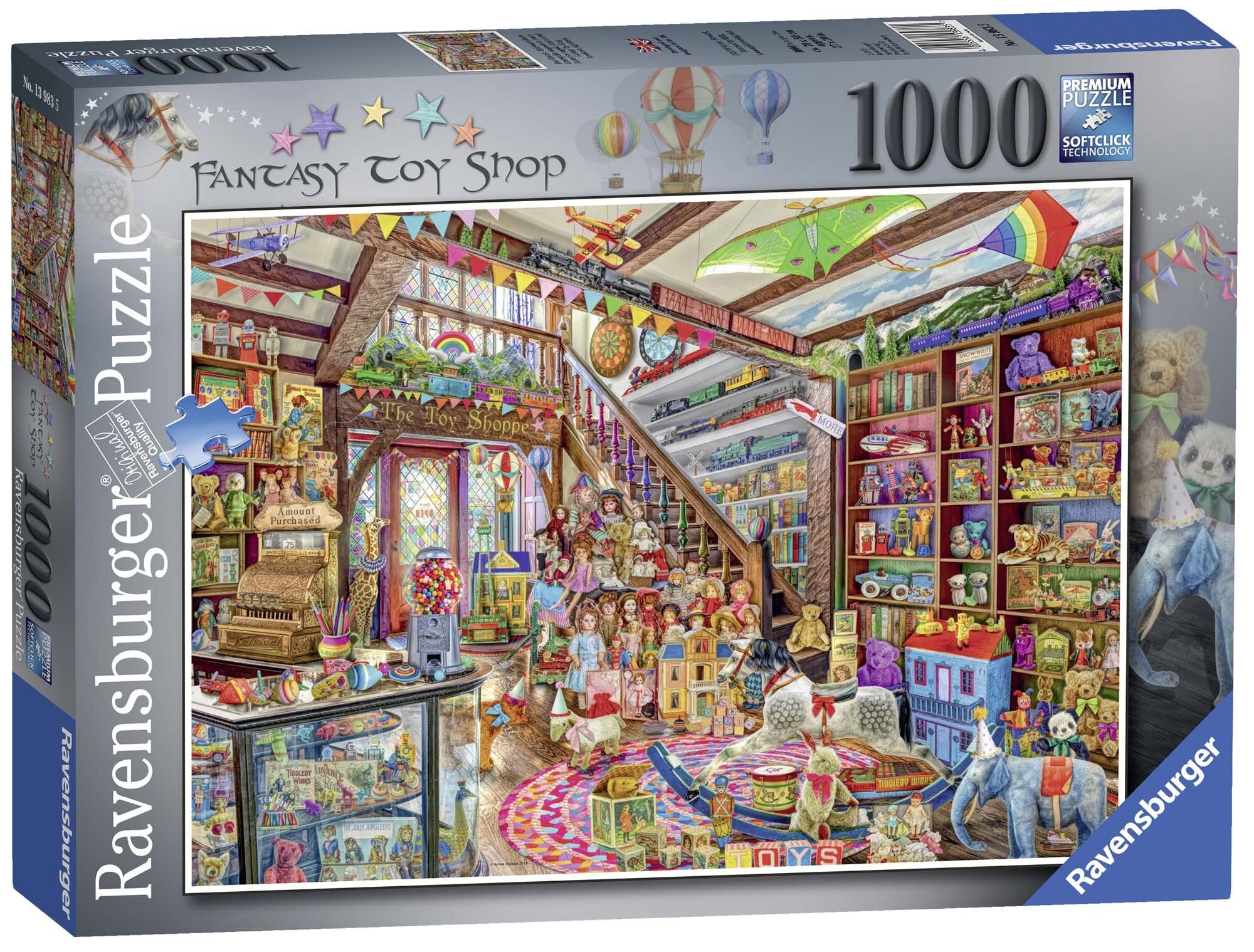 Ravensburger Puslespill, The Fantasy Toy Shop 1000 brikker