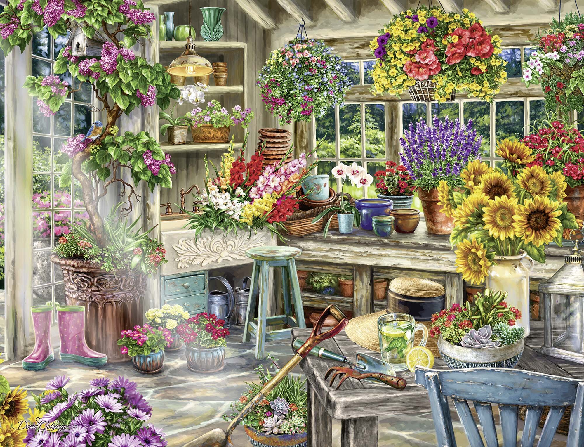 Ravensburger Puslespill, Gardeners Paradise 2000 brikker