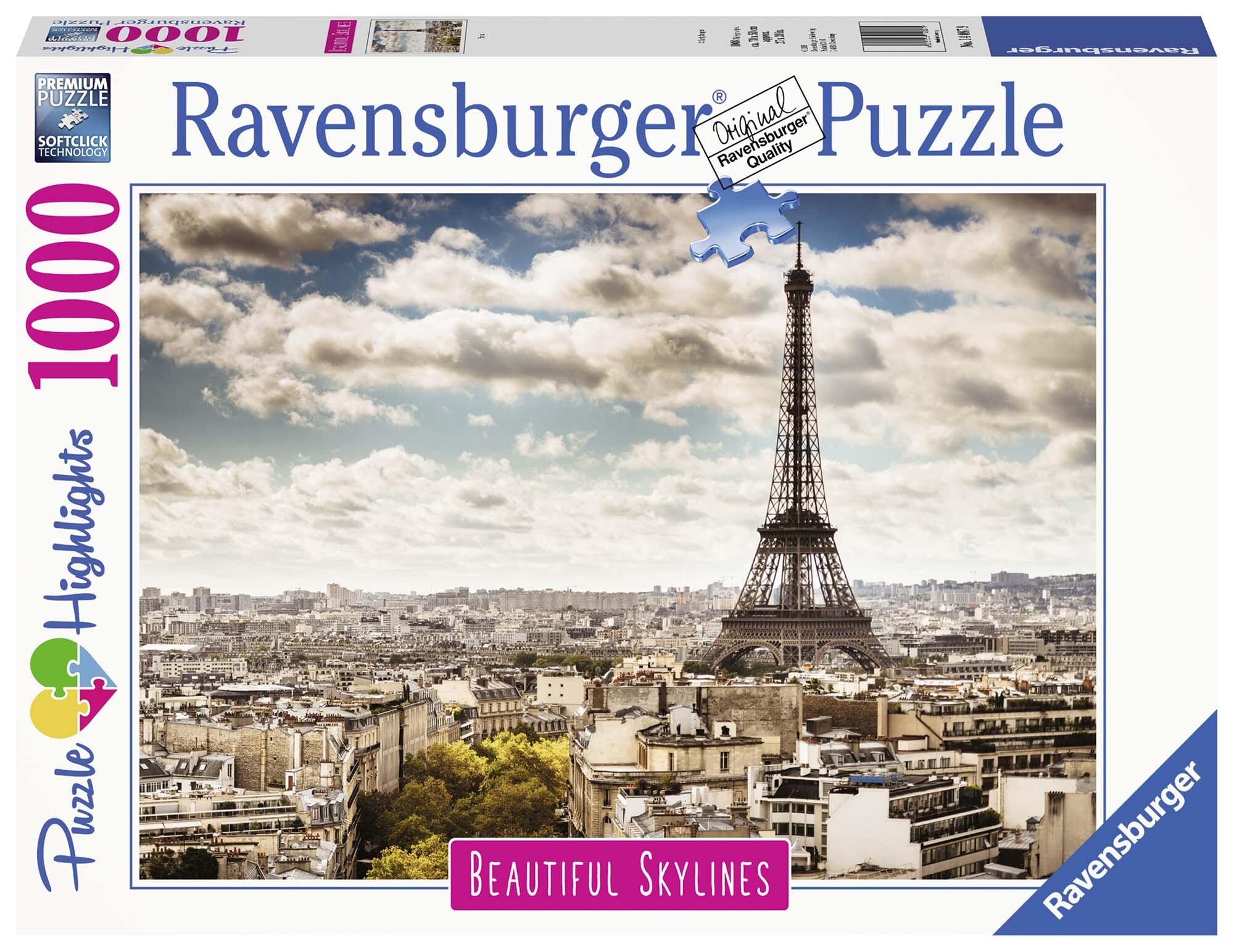 Ravensburger Puslespill, Paris 1000 brikker