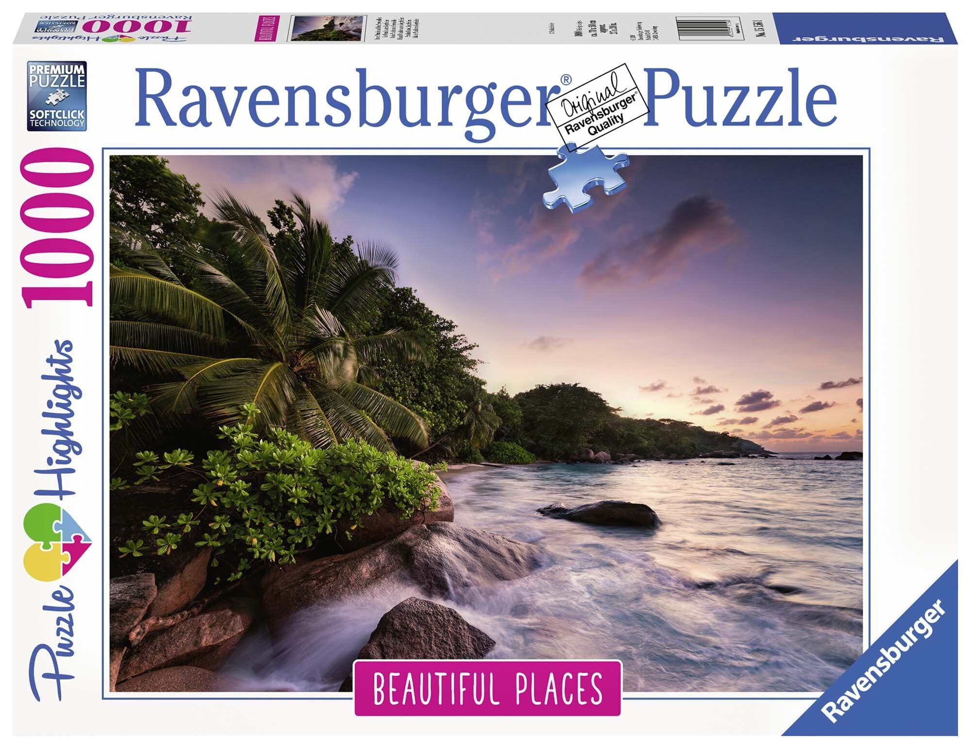 Ravensburger Puslespill, Praslin Island, Seychelles 1000 brikker