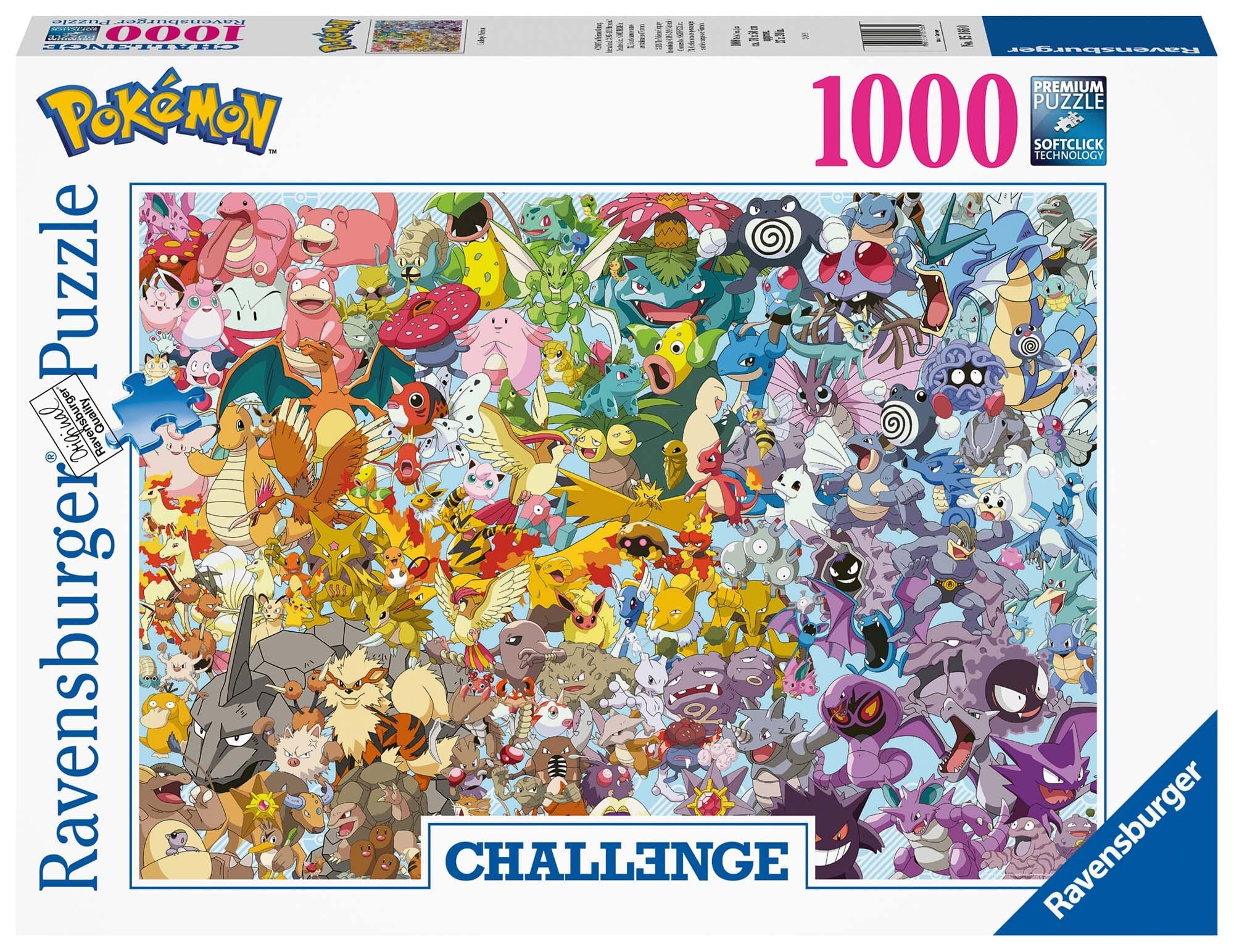 Ravensburger Puslespill, Pokémon Challenge 1000 brikker