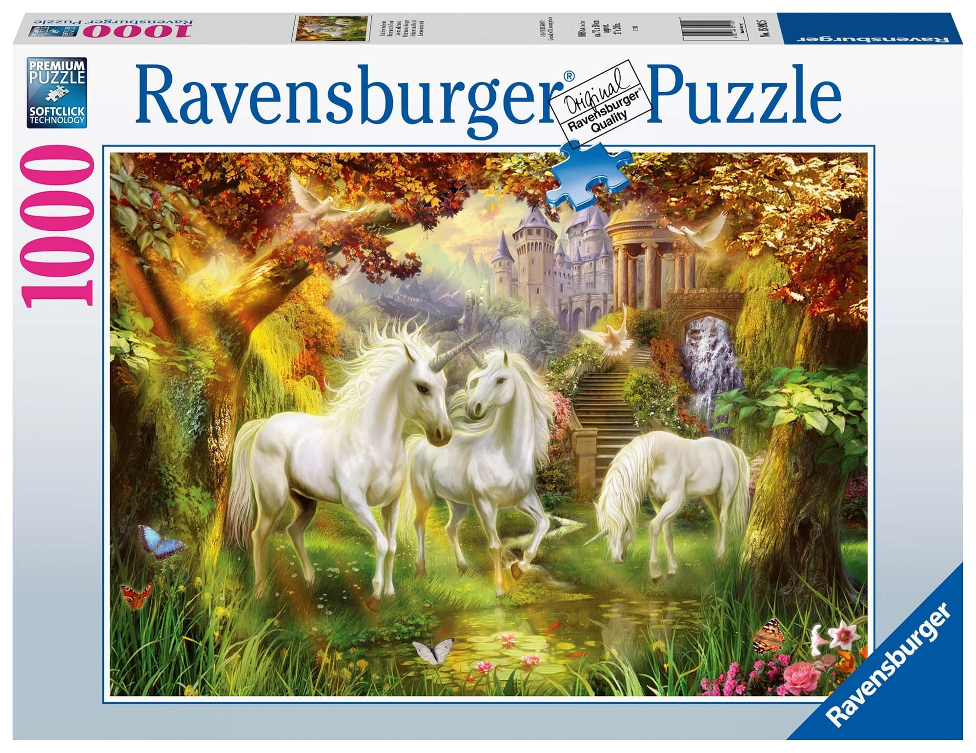 Ravensburger Puslespill, Unicorns in the Forest 1000 brikker