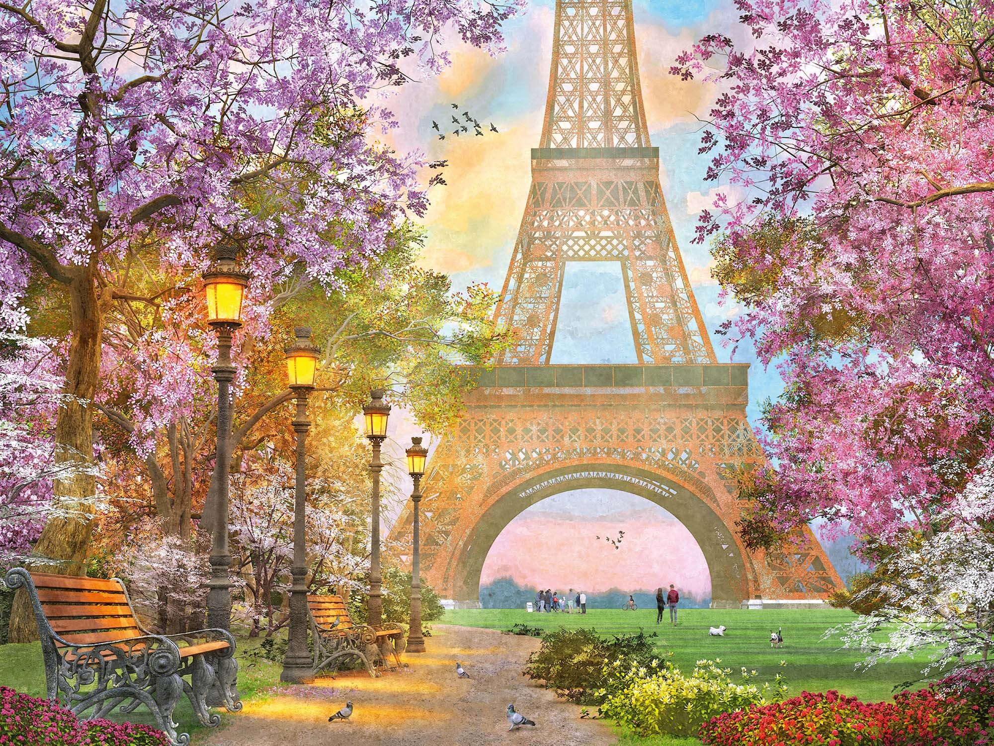 Ravensburger Puslespill, Romantic Paris 1500 brikker