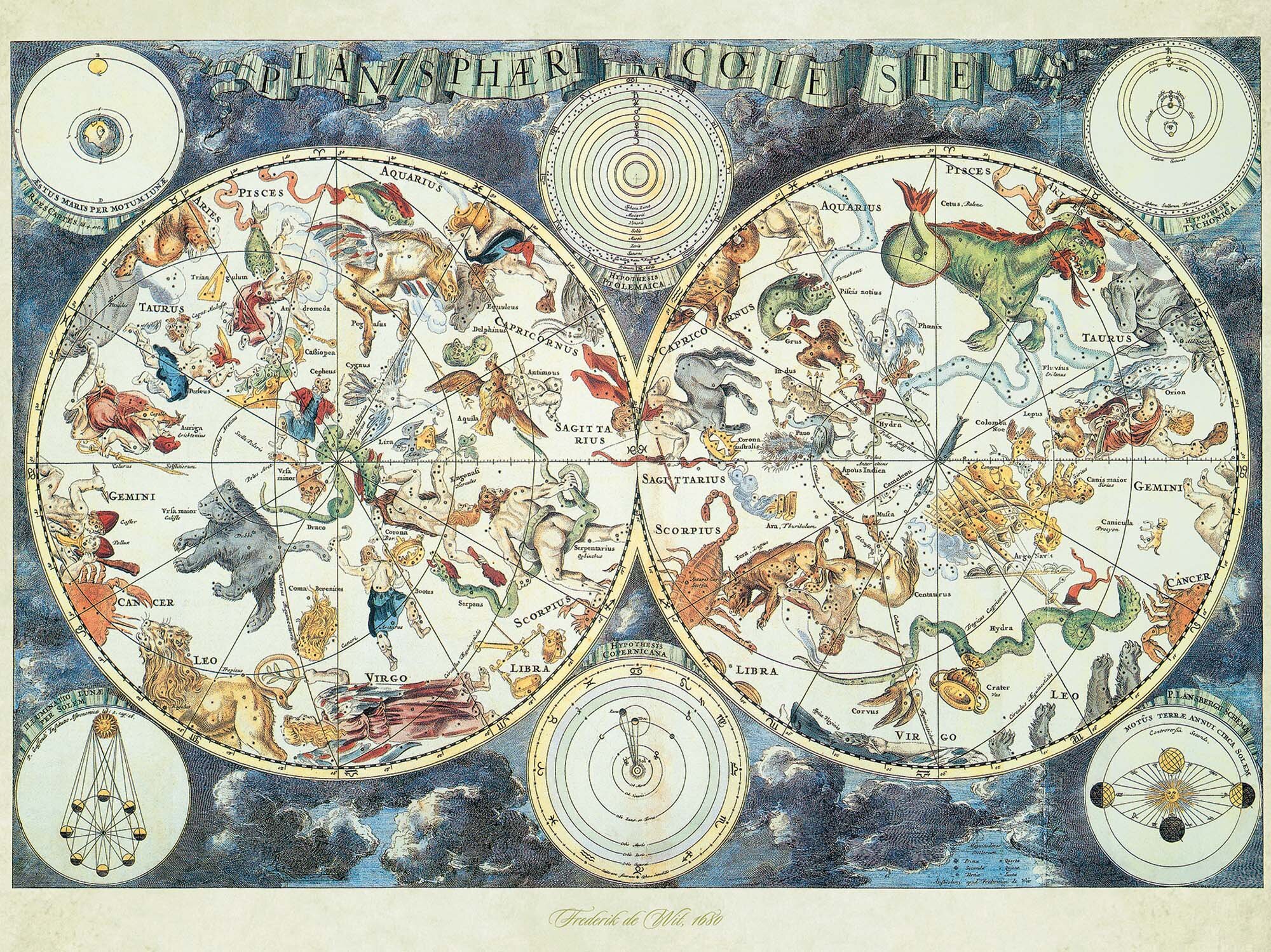 Ravensburger Puslespill, Worldmap of Fantastical Beasts 1500 brikker