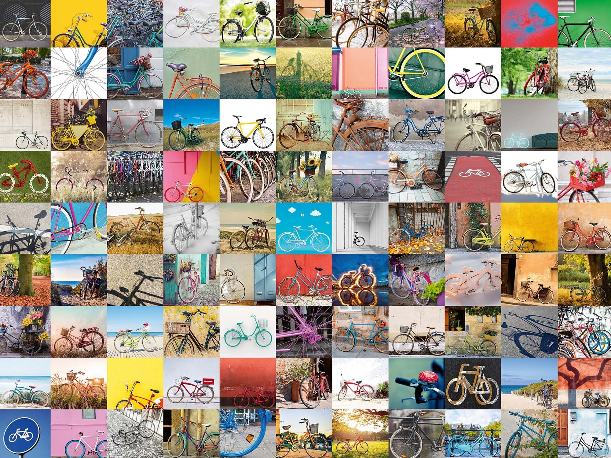 Ravensburger Puslespill, 99 Bicycles and more 1500 brikker