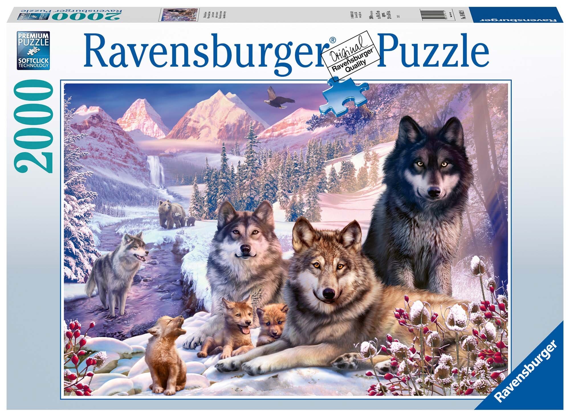 Ravensburger Puslespill, Wolves in the Snow 2000 brikker