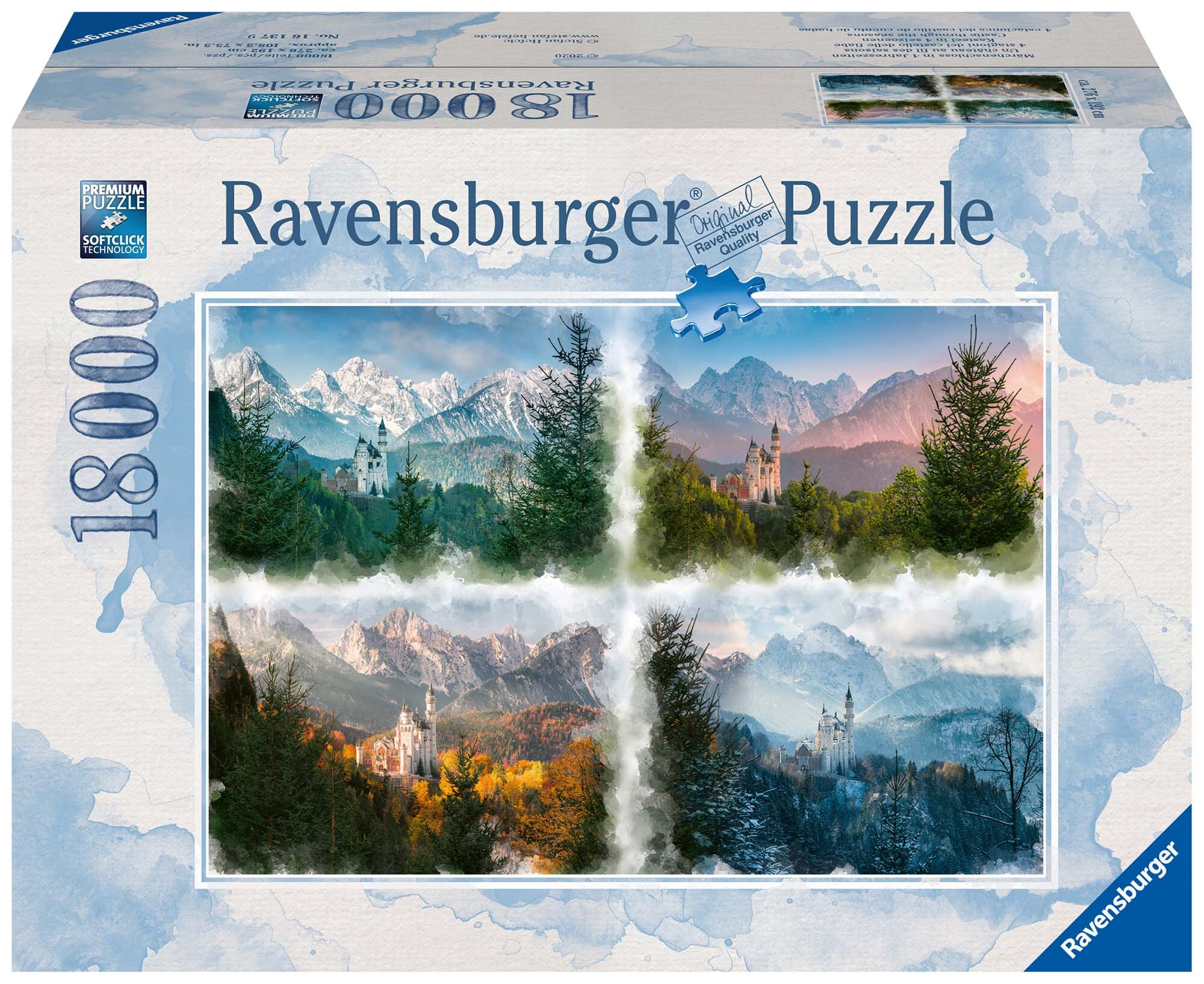 Ravensburger Puslespill, Neuschwanstein Castle 18000 brikker