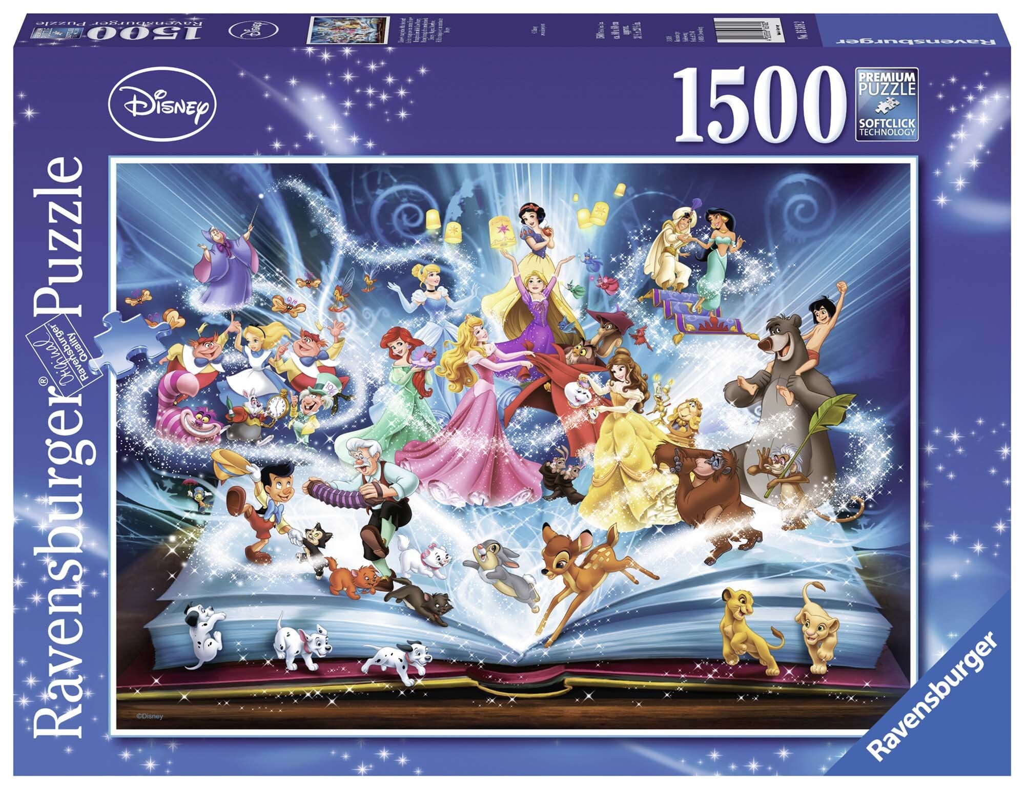 Ravensburger Puslespill, Disneys Magical Storybook  1500 brikker