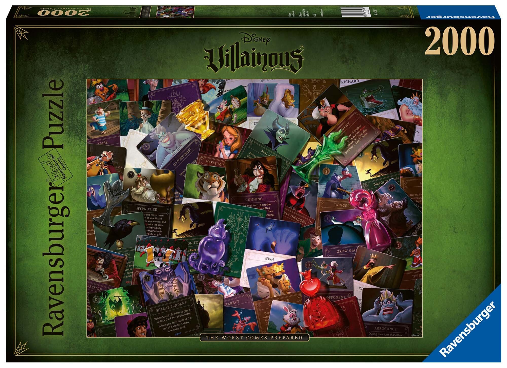 Ravensburger Puslespill, Villainous - All Villains 2000 brikker