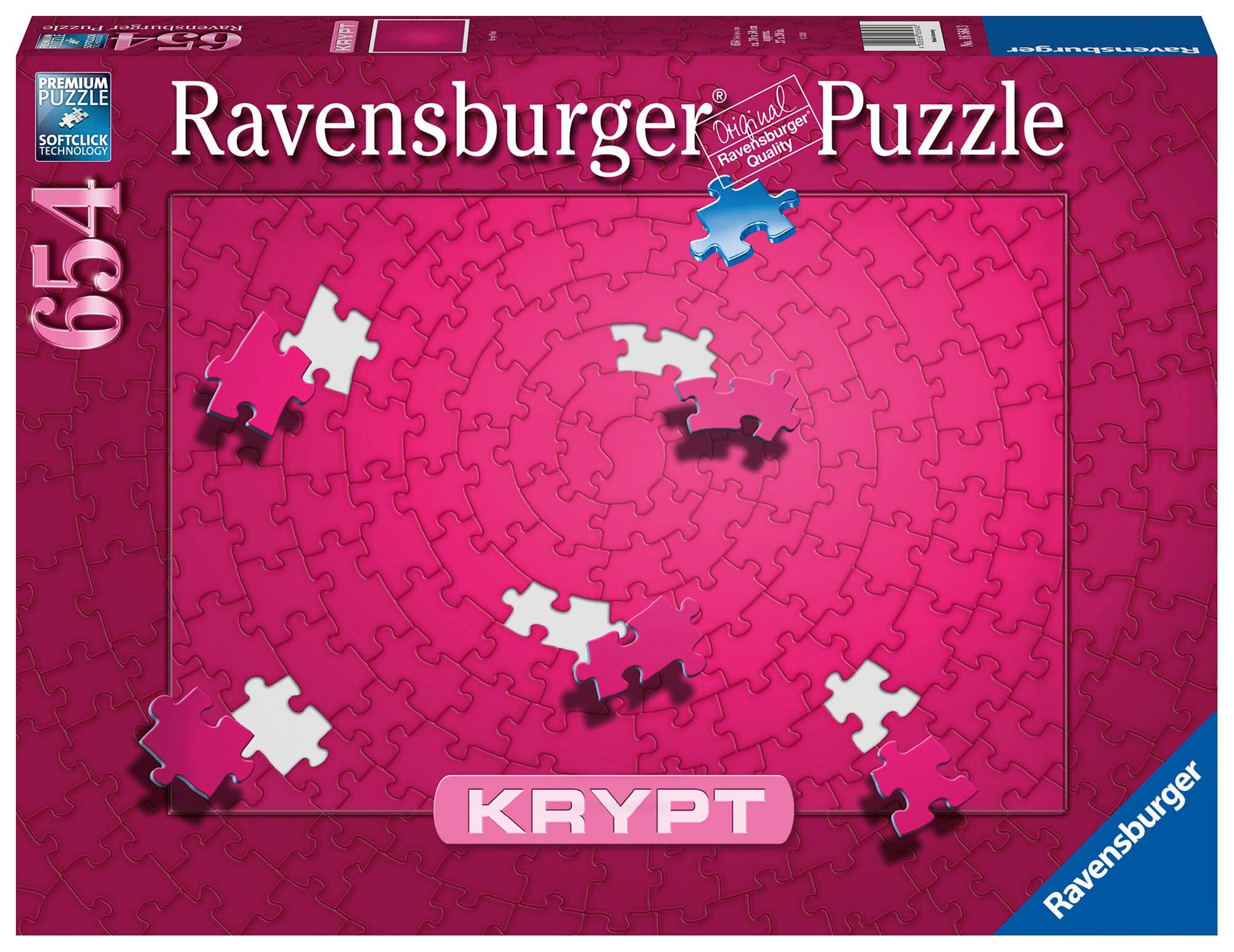 Ravensburger Puslespill, Krypt Pink 654 brikker