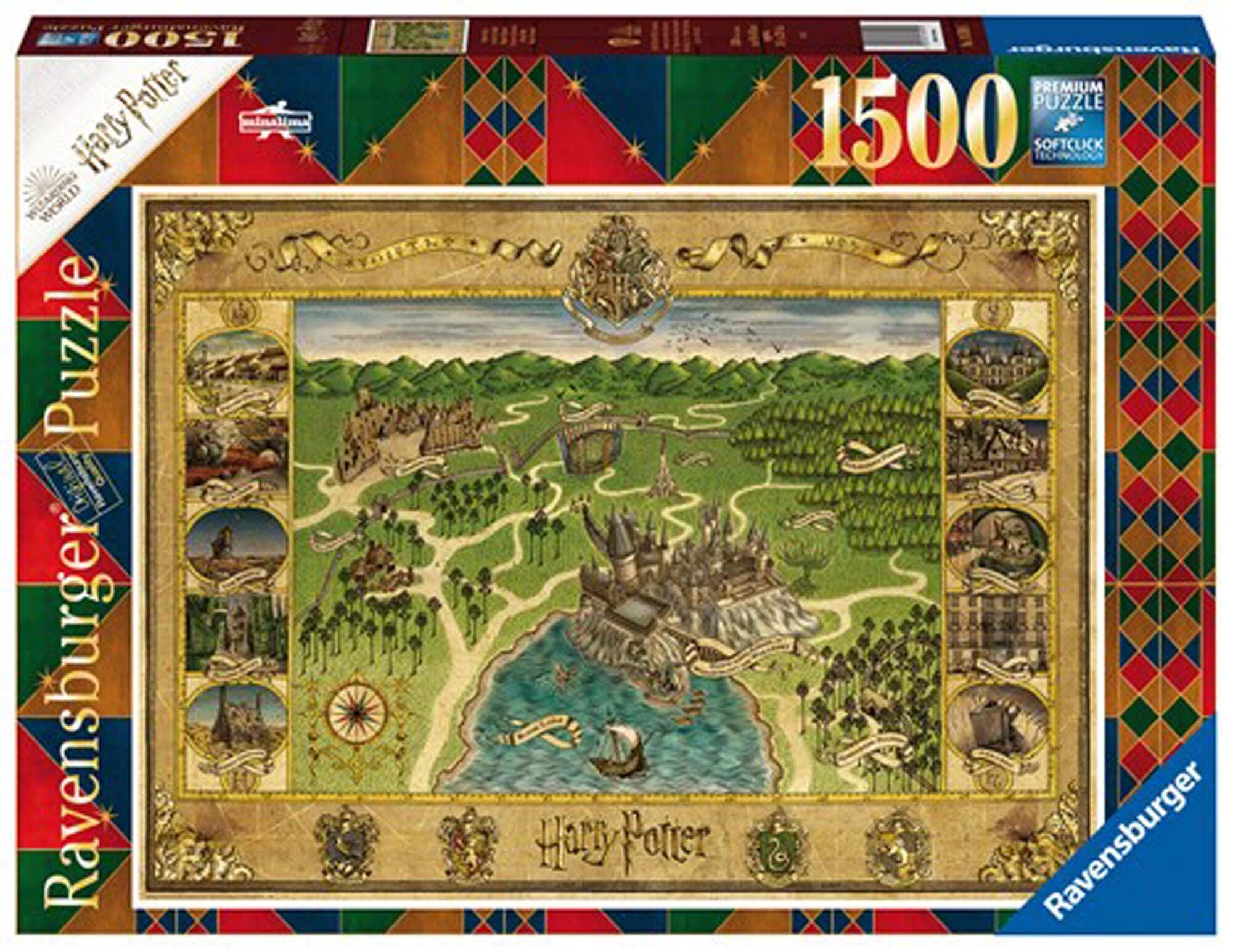 Ravensburger Puslespill, Hogwarts Map 1500 brikker